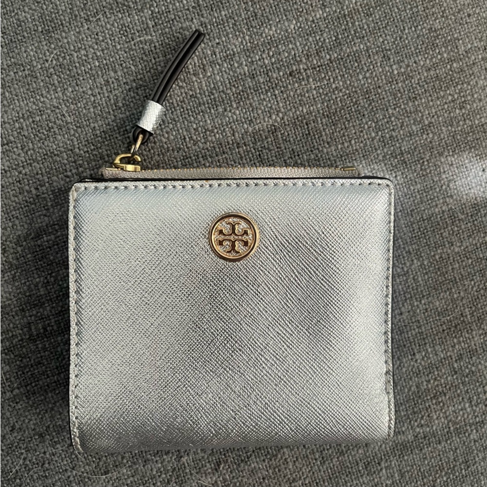 Tory Burch Metallic Folding Wallet
